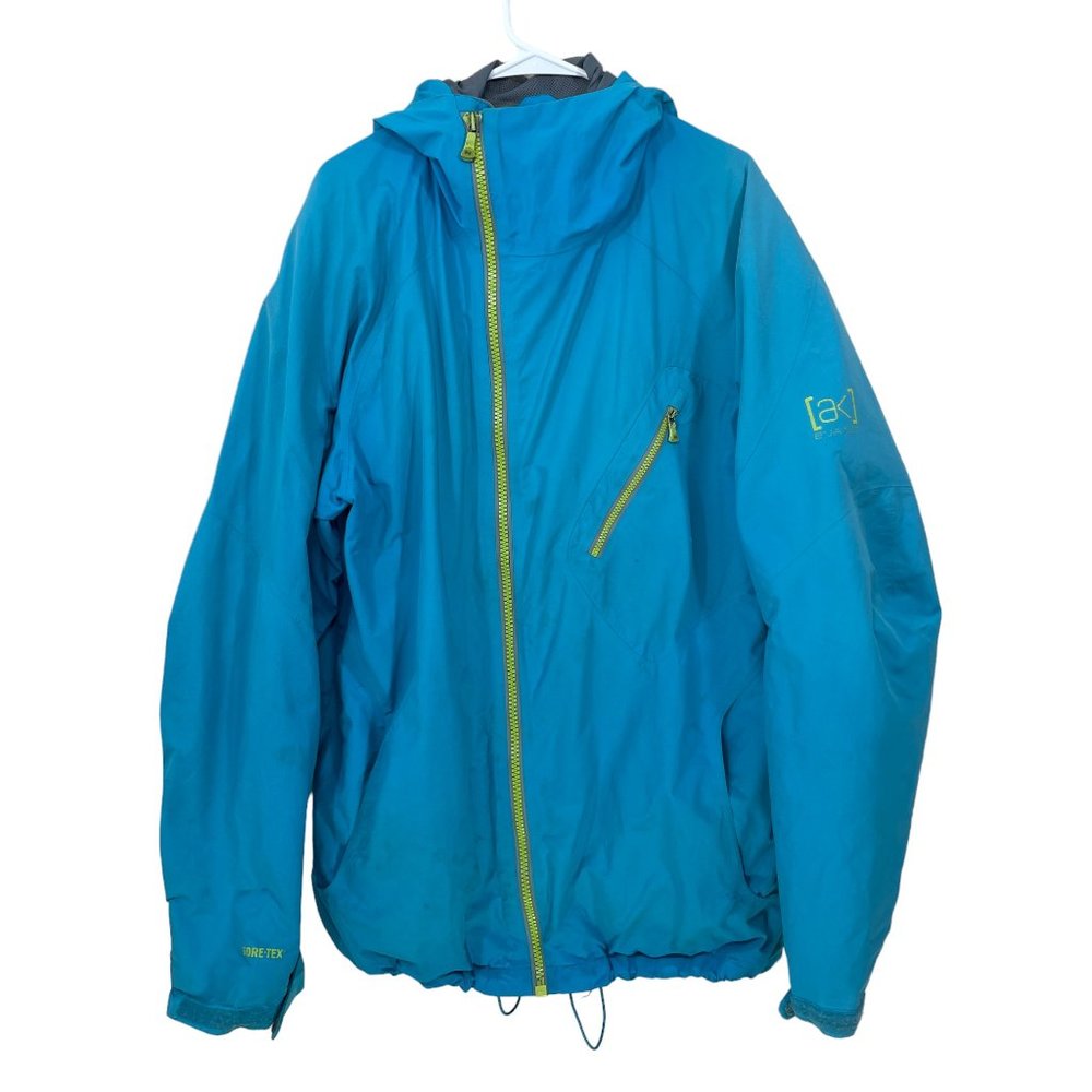 Burton AK Gore-Tex Men's XL Performance Shell Jacket Blue Snowboard Ski Stains!